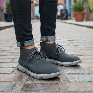 Sorel Black Ankle Boots with Chunky Sole